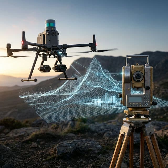 Drone vs. Stație Totală: Analiză Comparativă de Precizie și Cost